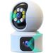 Drahtlose WiFi Smart Dual Screen Überwachung 360° drehbare Vollfarb-Binokularkamera_voghion.com