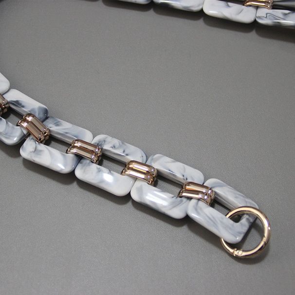 Tracolla in resina a catena spessa staccabile, colorata, fatta a mano, in acrilico vintage_voghion.com