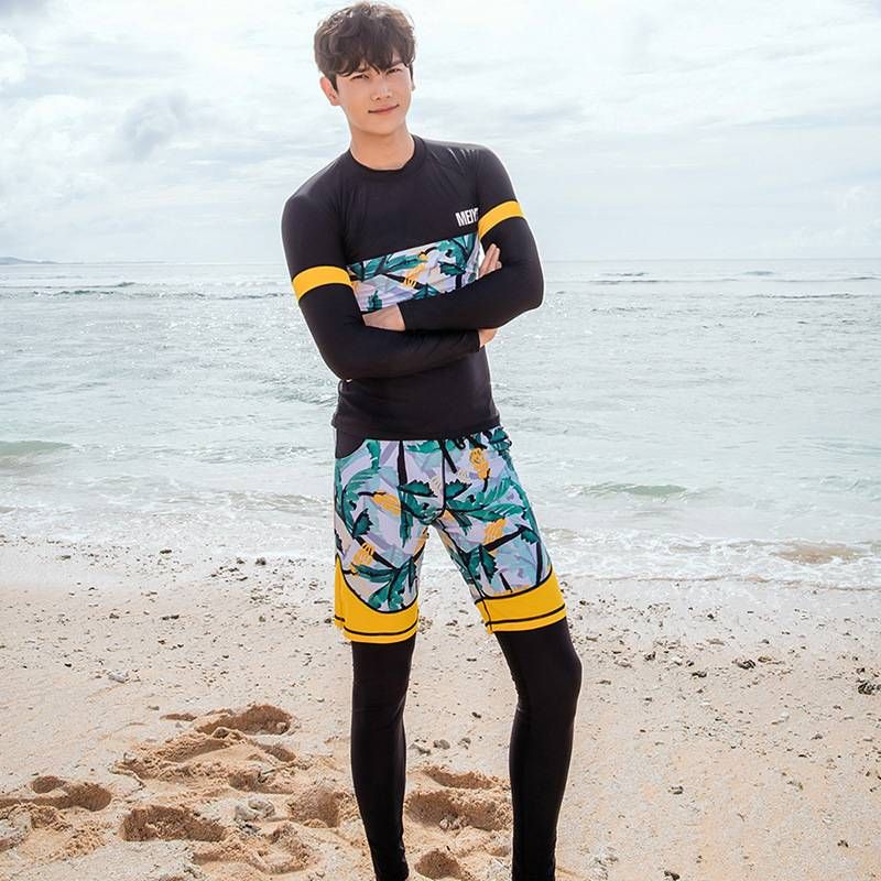 Zweiteiliges Badeanzug-Set für Herrenpaare mit High-End-Gefühl, Strand-Surf- und Tauchanzug, schnelltrocknender Badeanzug für Damen_voghion.com