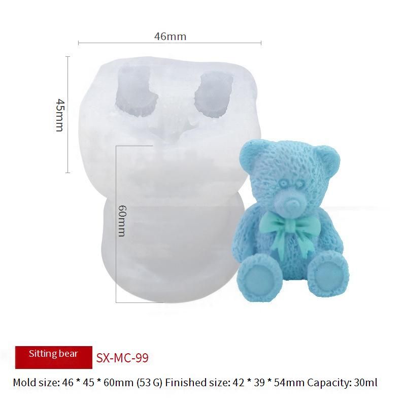 Bear Silicone Mold (Multi-Purpose For Ice Cubes, Chocolate, Coffee & Desserts - BPA-Free, Reusable)​_voghion.com