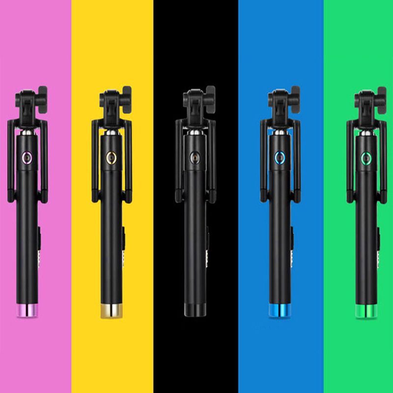 Mini Extendable Handheld Wired Selfie Stick Portable Monopod For Phone Iphone 6s Plus Samsung Xiaomi Huawei Android Smartphone_voghion.com