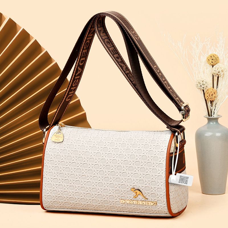 Sac Boston en tissu doux et délicat pour femmes, sac à croix diagonale de grande capacité, nouvelle collection 2024_voghion.com