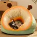 Cama macia para cachorro, sofá, pelúcia quente, canil para cães pequenos e médios, gatos, ninho de dormir de pelúcia, caverna aconchegante para filhotes, acessórios para cães_voghion.com