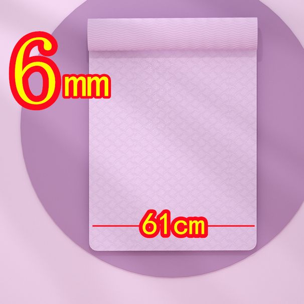 6mm TPE Yoga Mat with Position Line Double Color Non Slip Carpet Mat for Home Fitness Gymnastics Pilates Beginners Yoga Lover_voghion.com