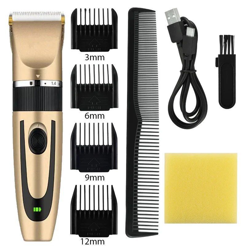 Electric Trimmer Shaver Home Trimmers for Men Hair Clipper Professional Rechargeable Shavers Barber hair Cutting hine_voghion.com