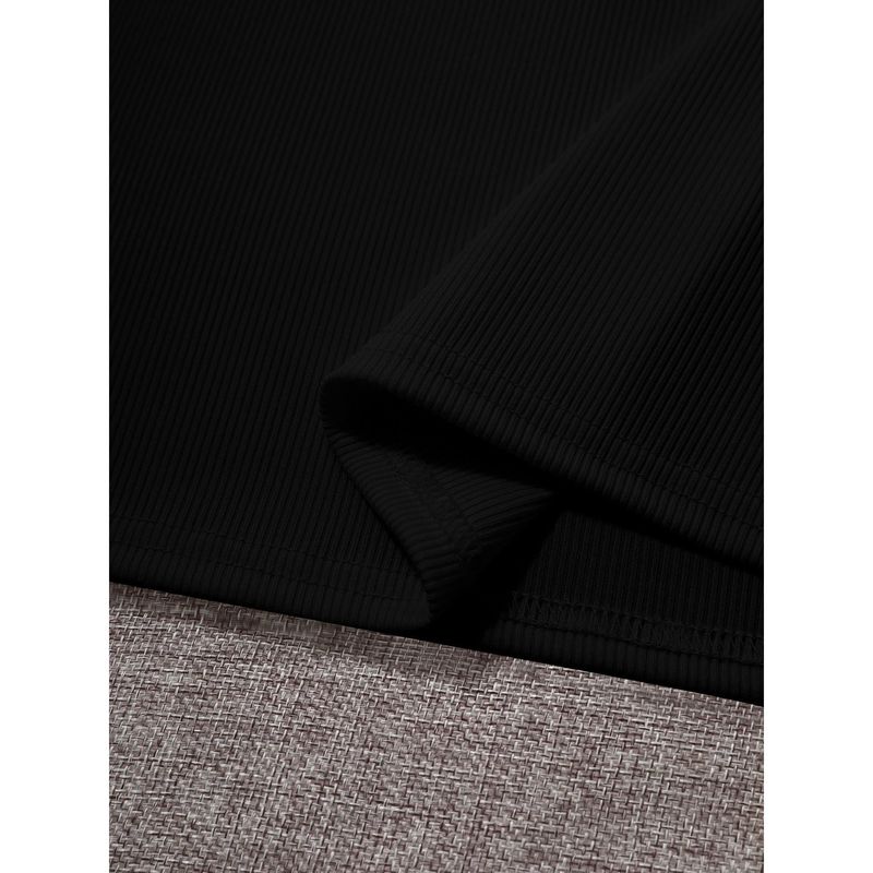 Haut tube en coton confortable pour femme avec tissu extensible_voghion.com