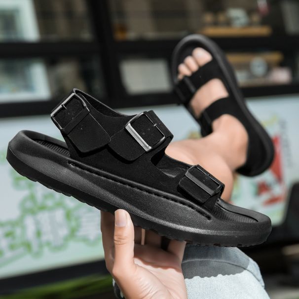 Sommermode-Trendsandalen für Herren, Sandalen mit dicken Sohlen, leichte Flip-Flops, Strandschuhe für Herren, rutschfeste Sandalen_voghion.com