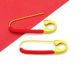 New Style Gold-Plated Baby Calming Brooch DIY Handwoven Anti-Frightening Safety Pin Protective Cover Positioning Bead_voghion.com