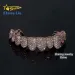 Grillz Hip Hop Iced Out in argento 10k 14k 6 oro vero coltivato in laboratorio HPHT VVS Moissanite naturale_voghion.com