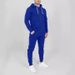 Men's Clothing Classic Zip-Up Hoodie & Jogger Set - Fleece-Lined Winter Tracksuit For Men & Women (Navy, Black, Light Gray, White, Dark Gray)_voghion.com