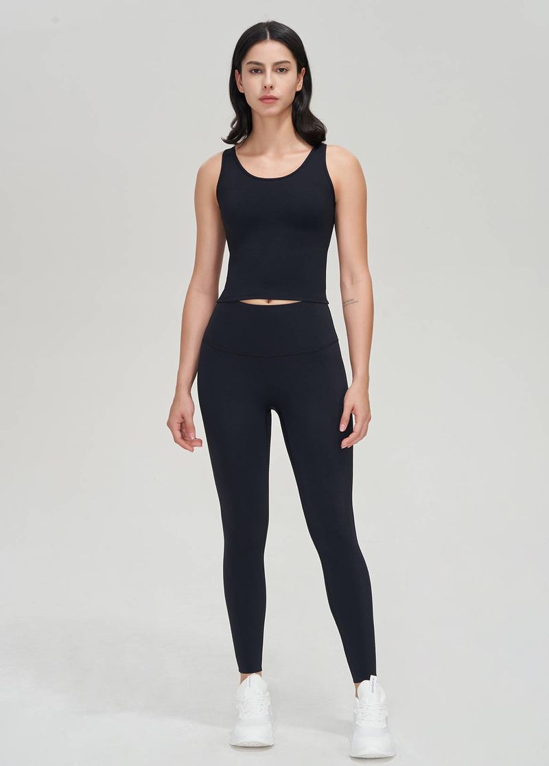 Gilet da yoga da donna supporto superiore antiurto con imbottitura sul torace bellissimi vestiti da yoga attillati sportivi super elastici sulla schiena_voghion.com