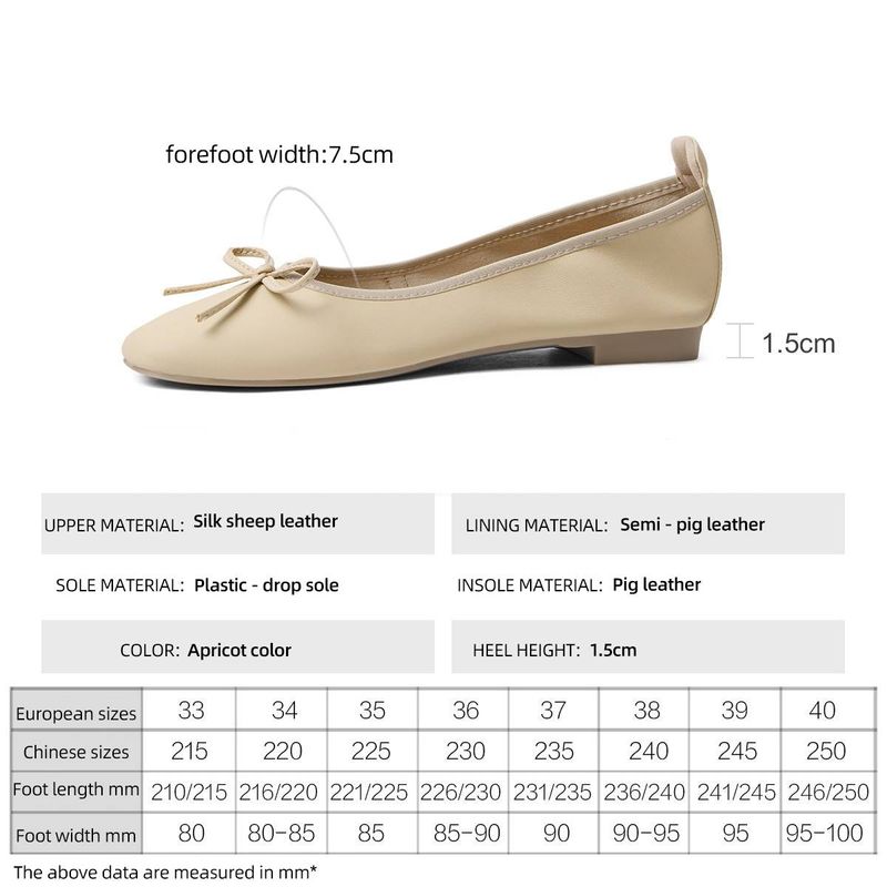 cameido Damskie płaskie buty, płytkie pojedyncze buty, z kokardkami, miękkie podeszwy, wsuwane buty w stylu kapci_voghion.com