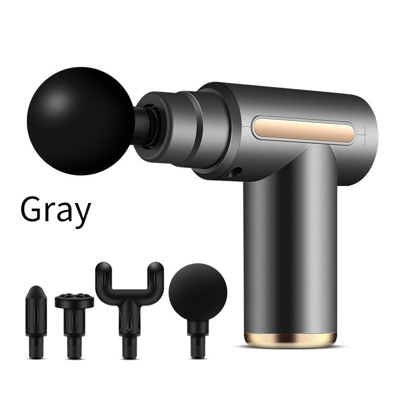 Mini Muscle Massager Gun – 5-Speed Deep Tissue Percussion With LCD Screen, 4 Interchangeable Heads, Ultra-Quiet Under 70dB_voghion.com