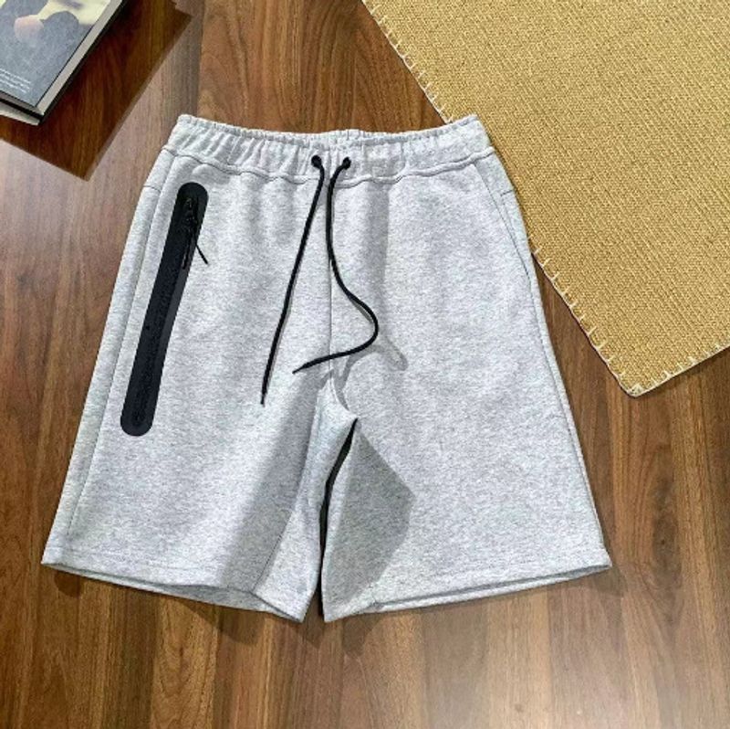 Vêtements pour hommes, été 2024, nouveaux shorts décontractés en coton respirant avec cordon de serrage et fermeture éclair sur le devant, multicolores, 172_voghion.com