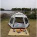 Outdoor 5-8 Person Automatic Quick Open Portable Folding Hexagonal Sun Protection Mosquito Proof Family Camping Tent_voghion.com