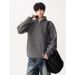 Half Zip Stand Up Collar Sweater For Men, Loose And Simple Knit Sweater, Solid Color Pullover_voghion.com