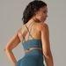 Damkläder sömlösa stickade enfärgade vacker rygg andas cross sport bh löpning fitness yoga bh topp_voghion.com