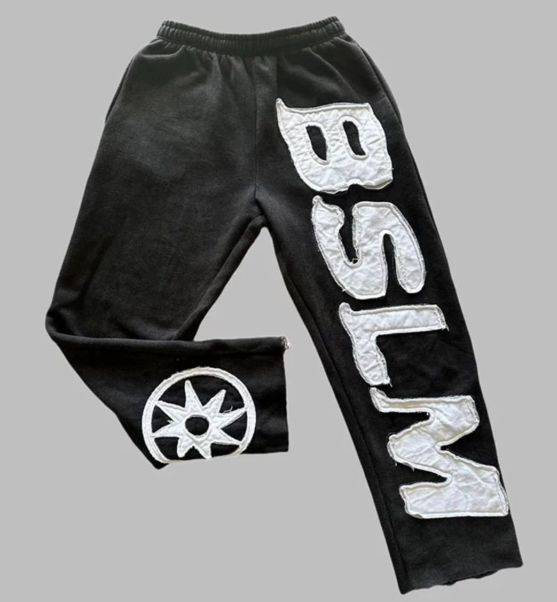 Herrenbekleidung Heißer Verkauf Persönlichkeit Straße Hip Hop Brief Patch Jogginghose Männer Mode Lässig Lose Hosen_voghion.com