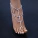 Hot-selling New All-match Beach Multi-layer Anklet Distinctive Simple Diamond Anklet_voghion.com