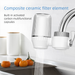 Kitchen Faucet Pre-Filter - Ceramic & Activated Carbon Water Purifier For Direct Drinking Anti-Splash Design_voghion.com