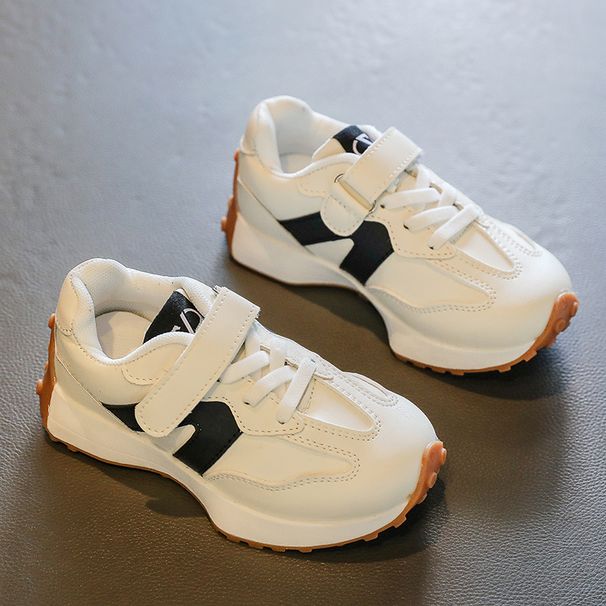 Dječja obuća Djevojčice i dječaci Tenisice za malu djecu Prozračna PU koža BABY Ravne tenisice Tenisica ružičasta/crna/siva, vel._voghion.com