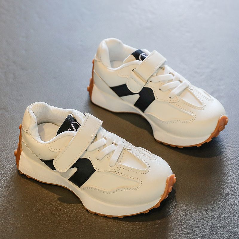 Buty dziecięce Dziewczęta i chłopcy Maluchy Trampki Oddychająca skóra PU BABY Płaskie buty tenisowe Różowy/Czarny/Szary,Rozmiar_voghion.com