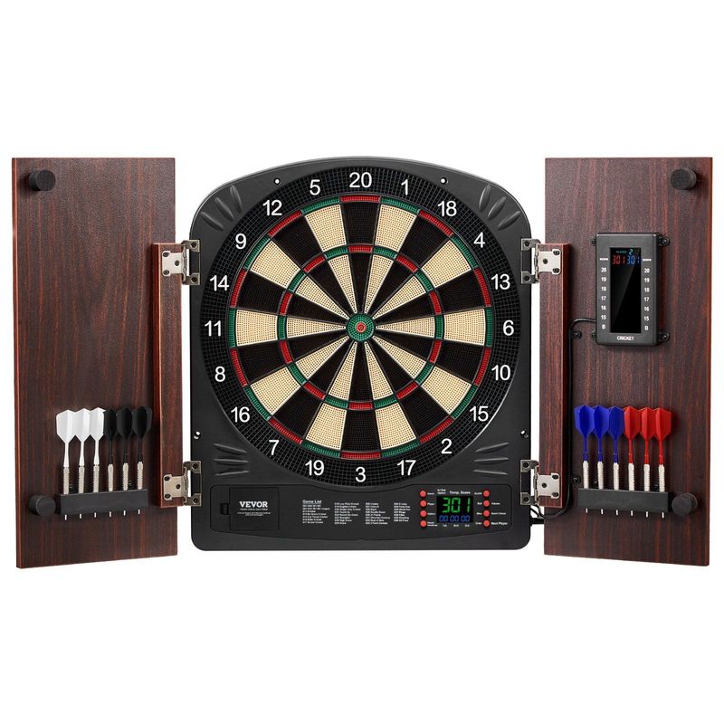 VEVOR Dartboard And Cabinet Set Complete With All Accessories Easy Assembly_voghion.com