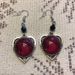 Earrings Gothic Heart Shaped Blood Moon Earrings_voghion.com