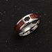 Men's Jewelry Half circle wood grain ring jewelry_voghion.com