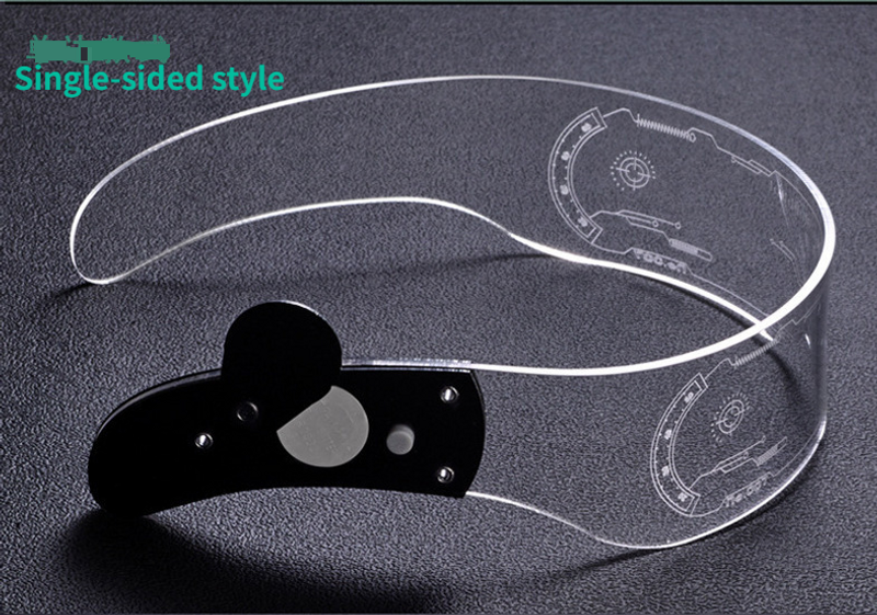 LED Luminous Glasses Children's Catwalk Cyberpunk Technology Cool Sunglasses Boys And Girls Performance Accessories_voghion.com