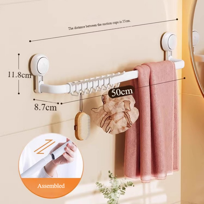 Vakumlu Kancalar - Banyo, Mutfak ve Düzenleme İçin Matkapsız Duvar Kancaları (6'lı Paket, 5 kg'a Kadar Tutar) - Havlular, Giysiler ve Şapkalar İçin Güçlü Yapıştırıcı_voghion.com