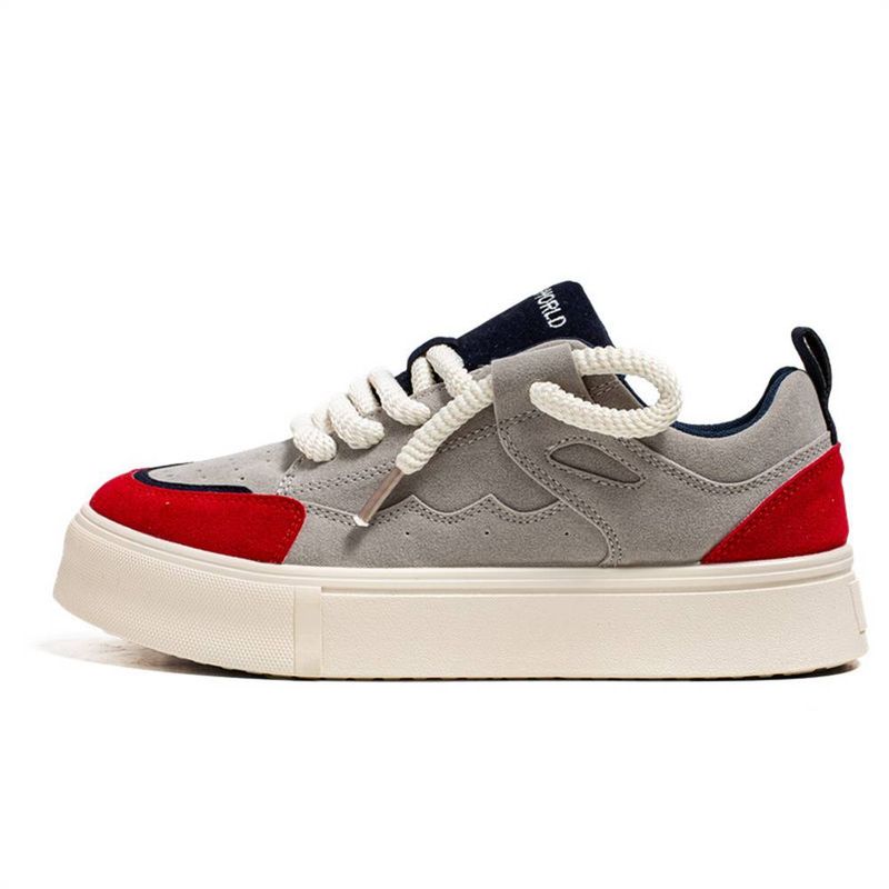 2025 Fashion Sneakers Men's PU Splicing Breathable Non-Slip Wear-Resistant Running Shoes 39-44_voghion.com