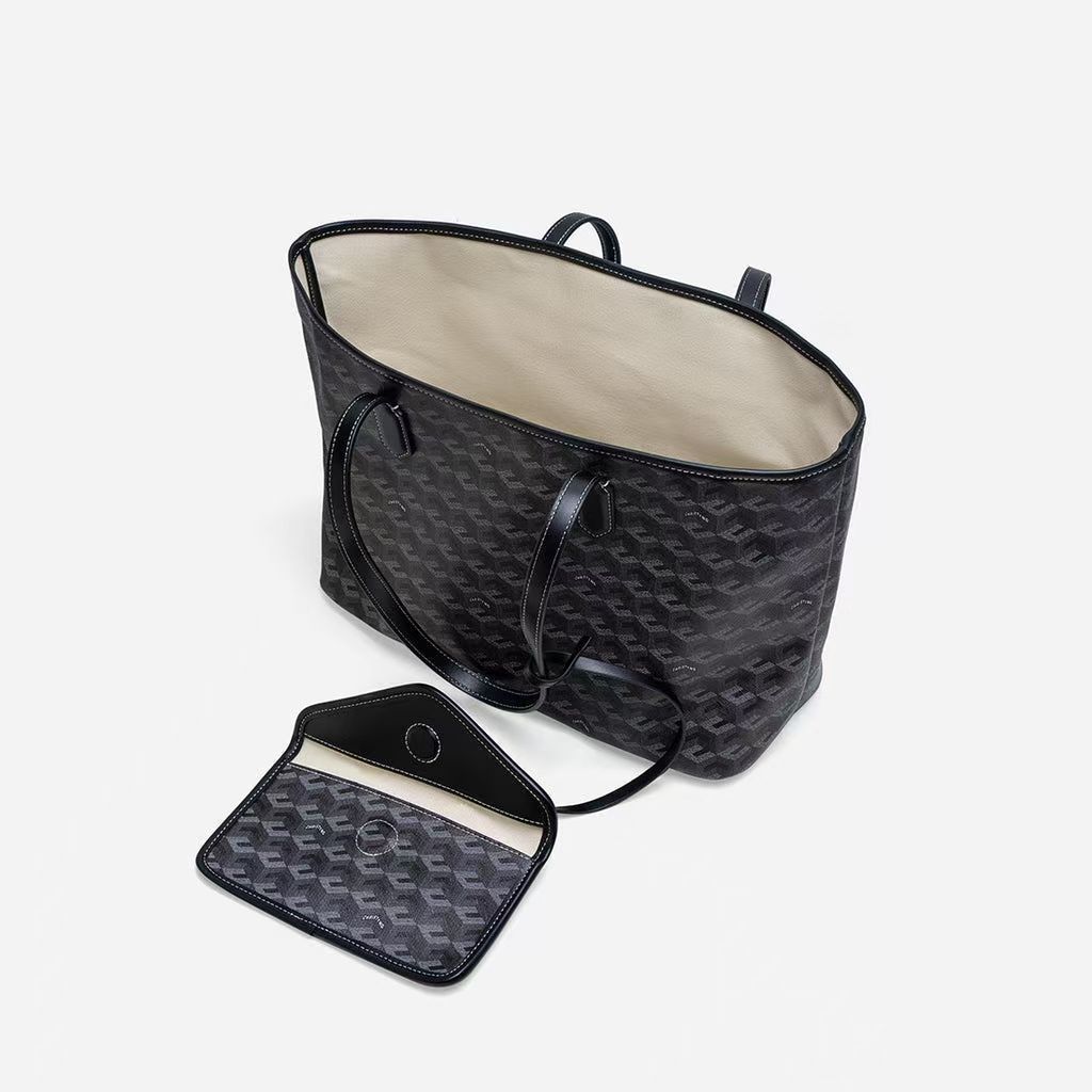 Christy's Ng Fashionable Classic Printed Large Capacity Tote Bag, Casual Versatile Commuting Women's Handbag, Shoulder Bag_voghion.com