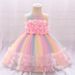 Mutter & Kinder Kinderkleid Prinzessinnenkleid Mädchen flauschiges Kleid Babykleid farblich passendes Festival Blumenmädchenkleid_voghion.com