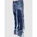 Men's Clothing Denim Overalls Elastic Patch Jeans_voghion.com