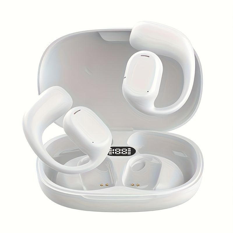 Loftleitend Hängohrkopfhörer Kabellos Net Am Ouer Oppen Sportkopfhörer Vëlofueren Lafen Übung Gudde Klangqualitéit Kopfhörer Extra Laang St_voghion.com