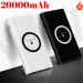 New QI Portable Ultra-thin Bank, 20,000 MAh, Practical Three-in-One Wireless Charging, Mobile Power Supply_voghion.com