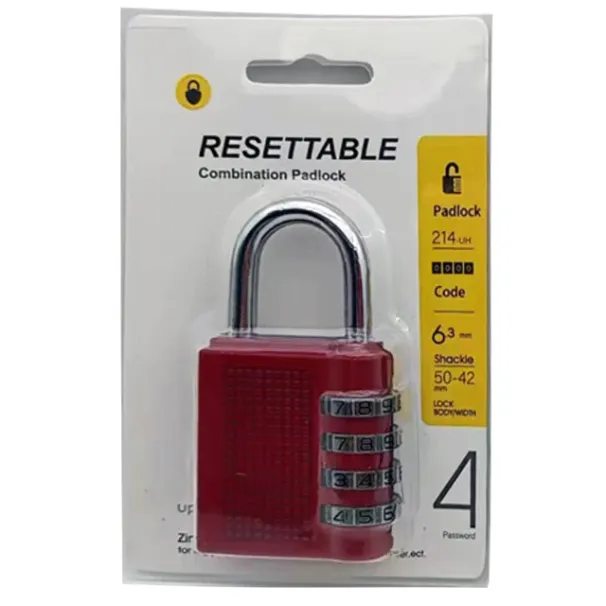 Lacăt de securitate rezistent la intemperii cu cod negru, cu 4 cifre, cu combinație de cadran, pentru exterior, în condiții de siguranță, pentru dulap cu fermoar mare_voghion.com