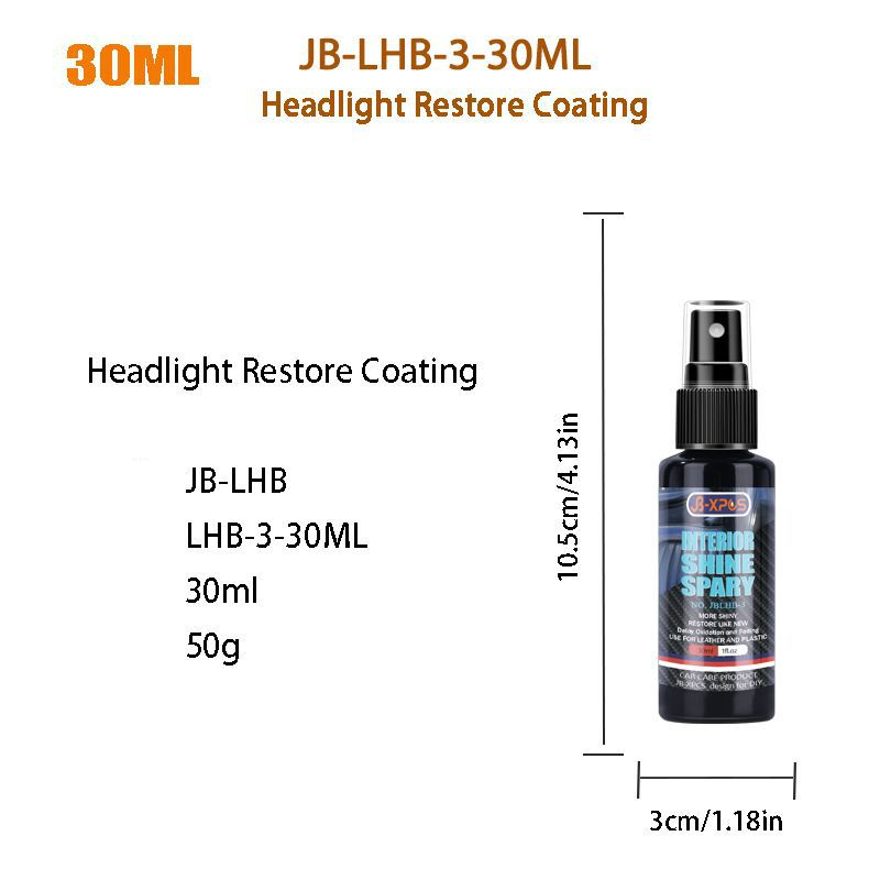 JB-XPCS LHB-3 Car Interior Seat Steering Wheel Leather Cleaning Repair Shine Multi-Function Spray_voghion.com