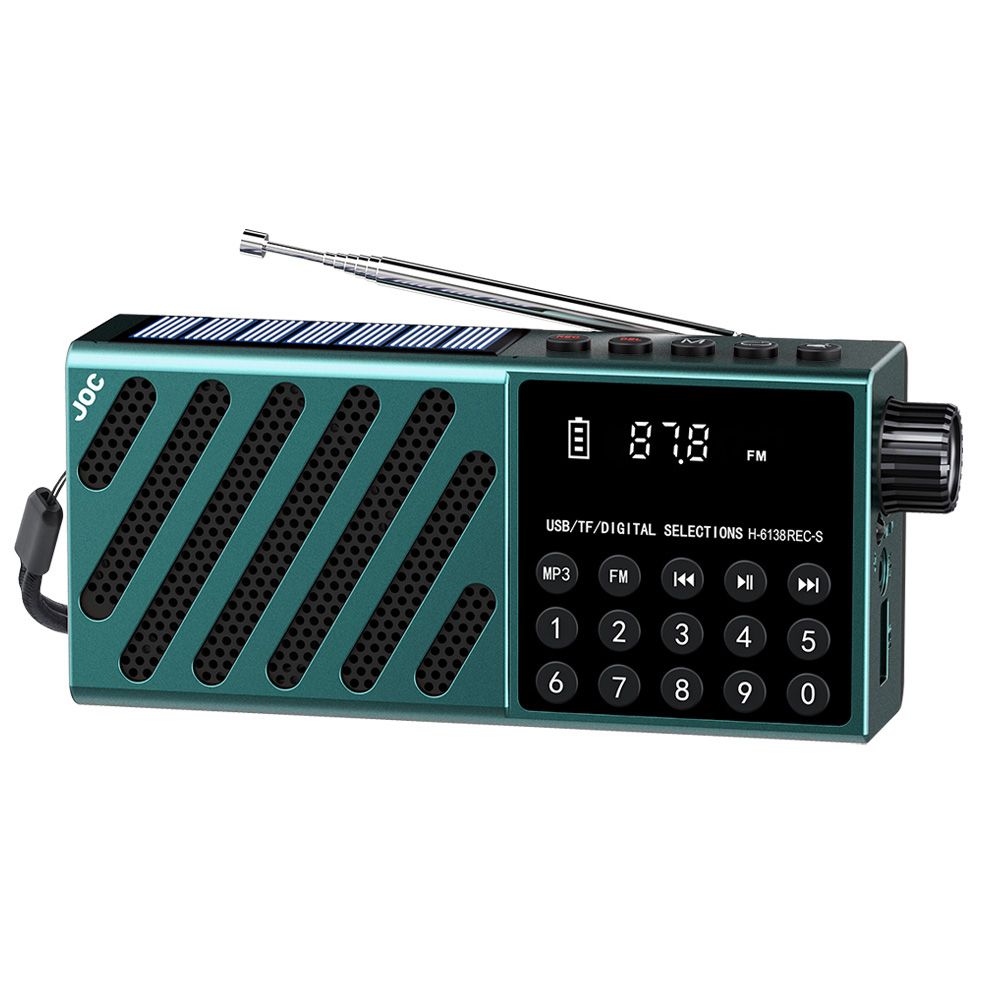 Ricevitore portatile con ricarica solare, radio tascabile, altoparlante Bluetooth wireless con lettore di schede USB TF, radio FM ricaricabile_voghion.com