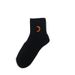 Black Planet Embroiled Trend Seasonal Cotton Mid length Socks Female_voghion.com