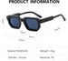 Vintage Rectangular Sunglasses For Men And Women, Retro Hexagon Small Thick Frame Tinted Chunky Glasses_voghion.com