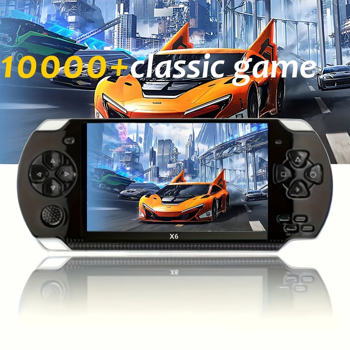 The X6 Portable Game Console A 4.3-inch High-definition Large Screen, 8GB RAM, 20,000+ Built-in Games, Has Music, Video_voghion.com