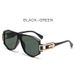 TGOGO New Aviator Men's Sunglasses Isn't European And American Street Photography Modern Retro Polygonal Large Frame Toad Glasses UV400_voghion.com