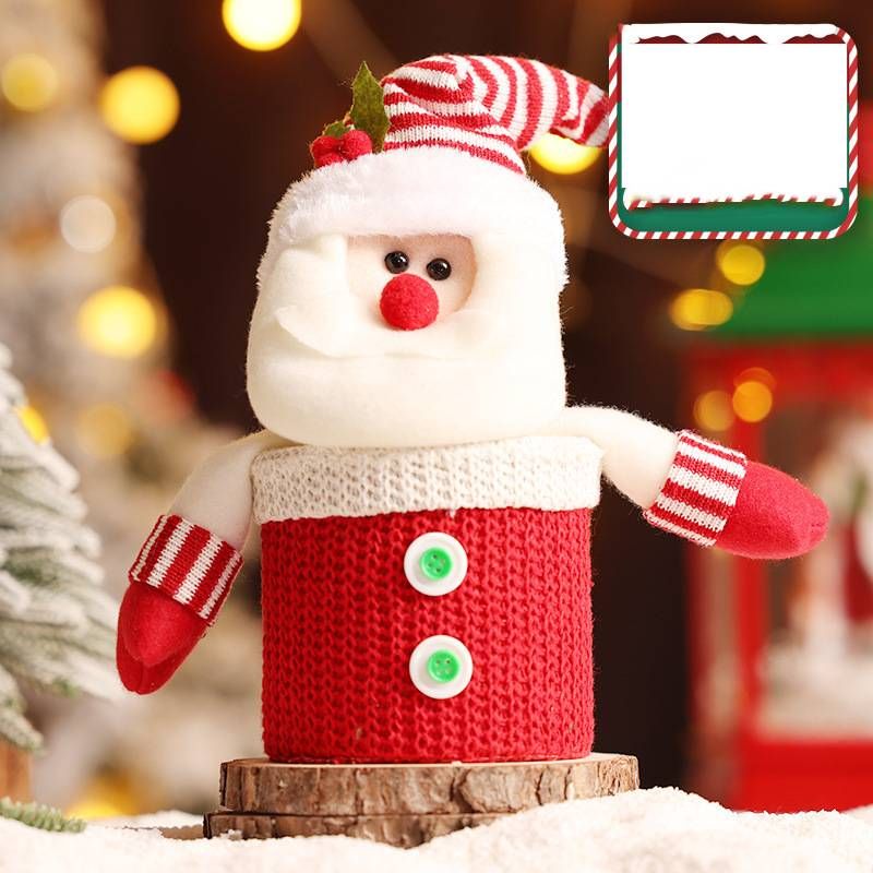Christmas Gift Box Christmas Eve Gift Kidsren's Gift Candy Jar Handmade Snowman Elk Gift Bag_voghion.com
