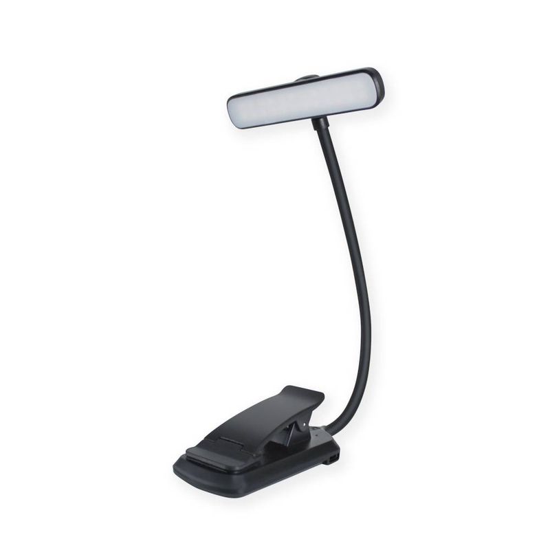 Buchlichter Doppelte Reihe von Lampenperlen LED-Leselicht Rotierender Lampenkopf Augenschutzclip Buchlicht TYP C Ladecliplicht_voghion.com