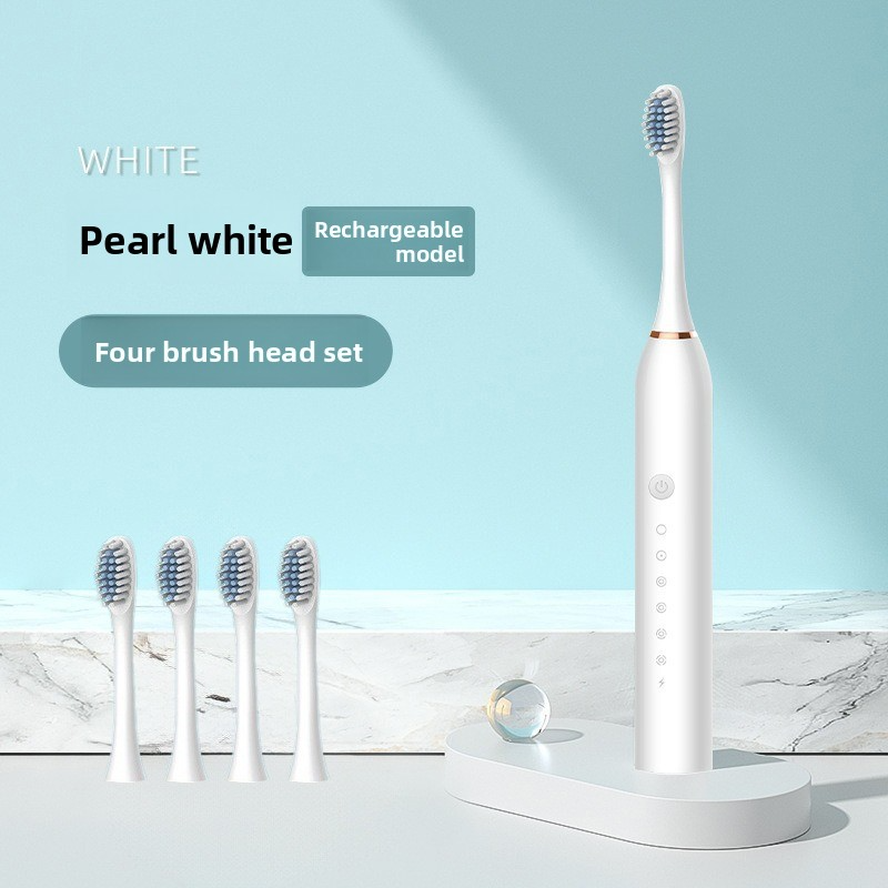 6-Mode Magnetic Levitation Electric Toothbrush – 42,000 RPM, UV Sanitization, 180-Day Battery, Soft Bristles (4/8 Brush Heads + Travel Case Options)_voghion.com
