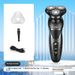 4D Flex Electric Shaver – Triple Floating Blades, IPX7 Waterproof, USB-C Fast Charge, 60+ Min Runtime, Ultra-Quiet (36dB) For Men_voghion.com