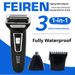 4D FlexBall Electric Shaver For Men – Dual Battery, Waterproof & Hypoallergenic Blades With Precision Trimmer_voghion.com