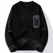 Men’s Fleece-Lined Knit Sweater – Winter Thermal Pullover With Mock Fur Texture (XL-5XL, 3 Colors, Wrinkle-Free, Casual & Urban Style)_voghion.com